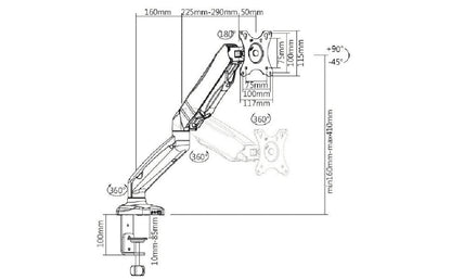 Monitor Arms - Ergometric