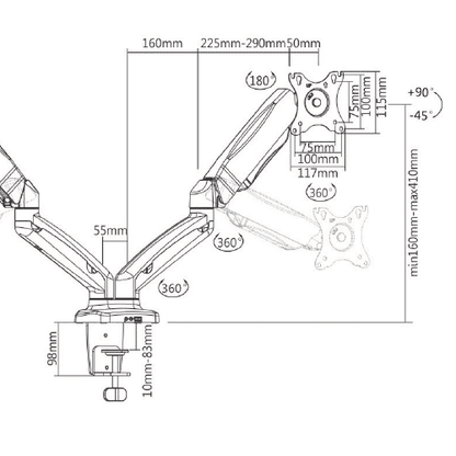 Monitor Arms - Ergometric