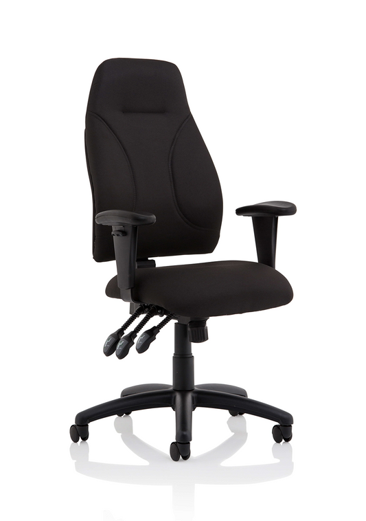 Esme High Back Task Operator Chair with Arms - Ergometric