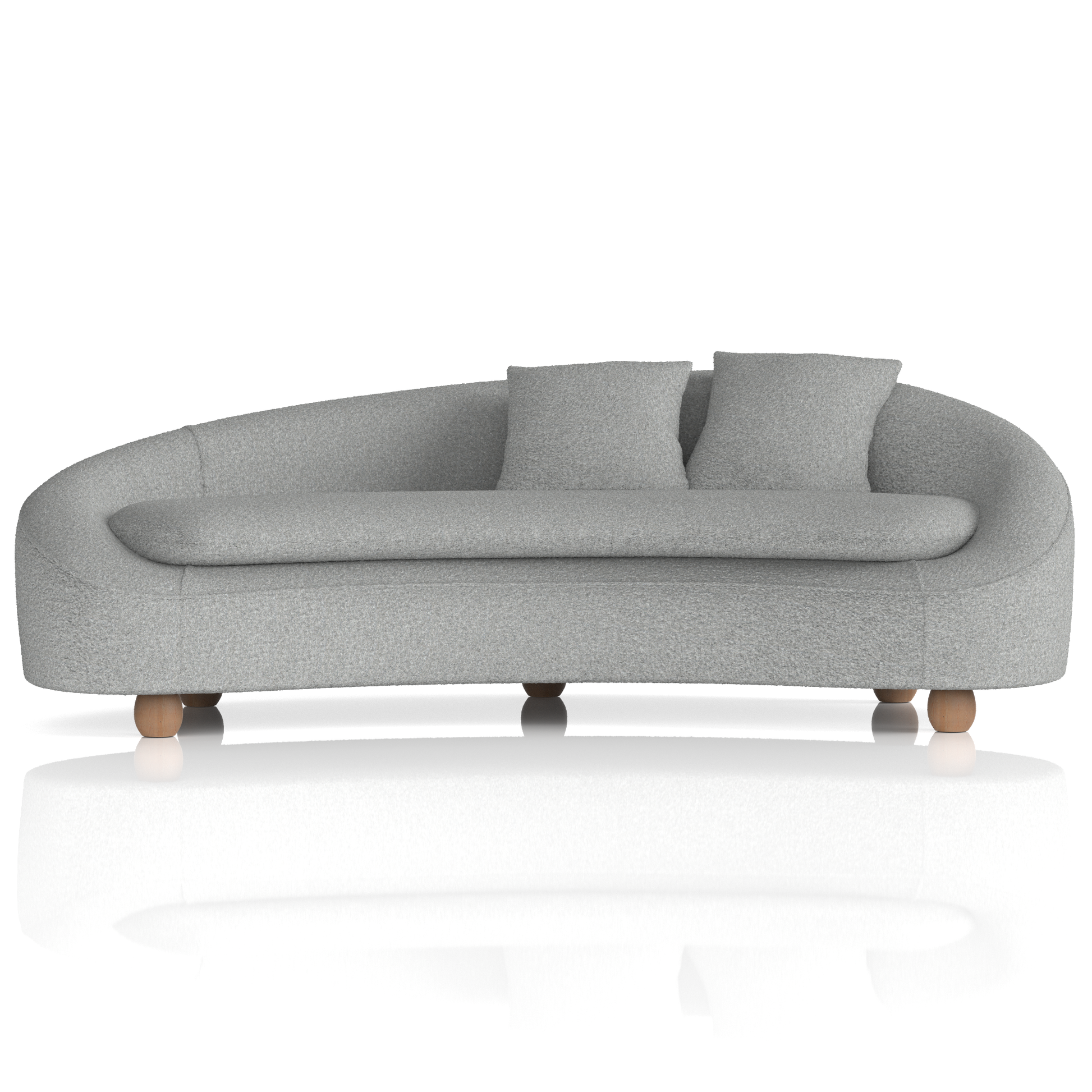 Mimi 3 Seater Curved Sofa - Ergometric