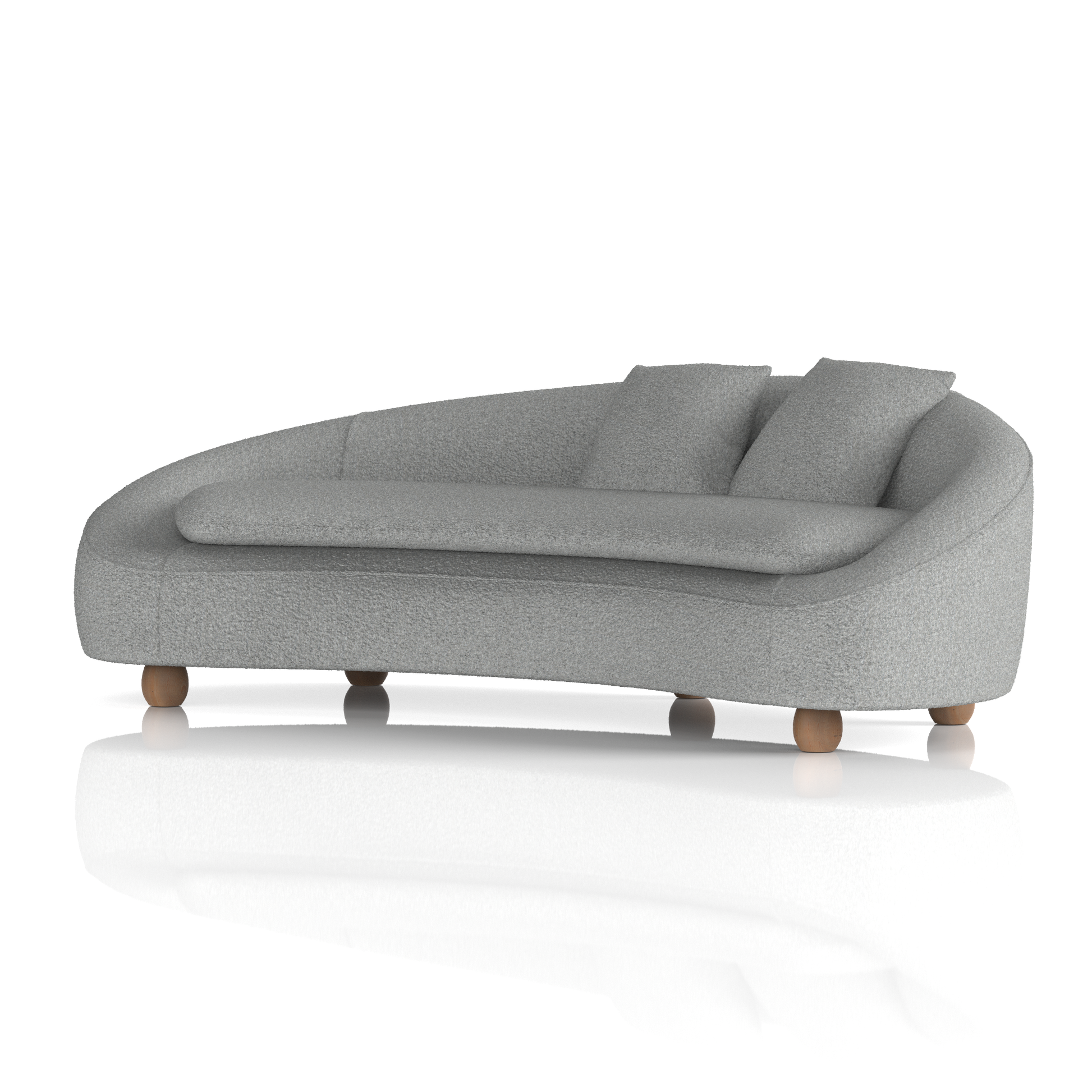 Mimi 3 Seater Curved Sofa - Ergometric